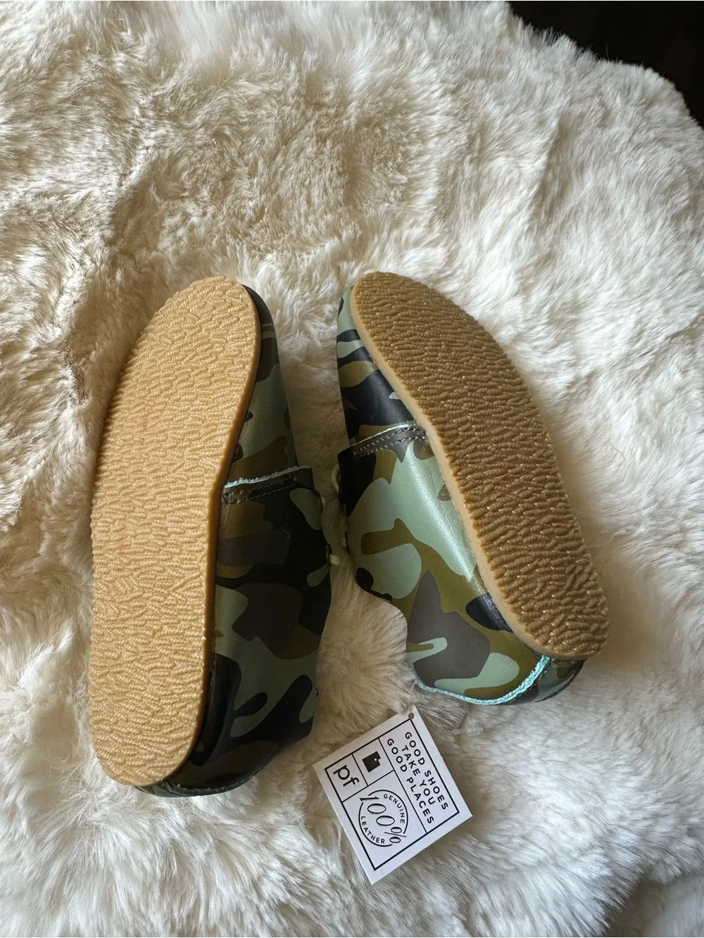 Piper finn baby Camouflage Lace-Up Shoes - Olive Camo size 6